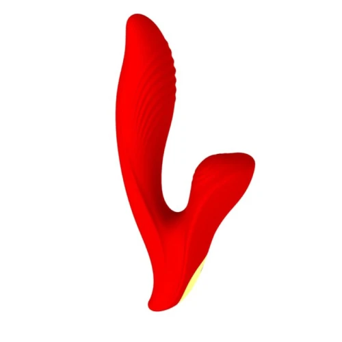 Rouge Velvet - G-Spot + Tikken USB Vibrator - Luxe Cadeauverpakking - Rood - Afbeelding 2