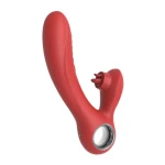 Rouge Velvet - G-Spot + Likken USB Vibrator - Luxe Cadeauverpakking - Rood - Afbeelding 2