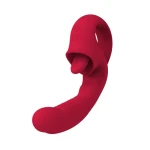 Rouge Velvet - Mini G-Spot + Likken USB Vibrator - Luxe Cadeauverpakking - Rood - Afbeelding 2