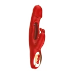 Rouge Velvet - Bunny Licking + Tikken USB Vibrator - Luxe Cadeauverpakking - Rood - Afbeelding 2
