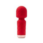 Rouge Velvet - Mini Wand Massager USB Vibrator - Luxe Cadeauverpakking - Rood - Afbeelding 2