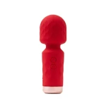Rouge Velvet - Mini Wand Massager USB Vibrator - Luxe Cadeauverpakking - Rood - Afbeelding 2