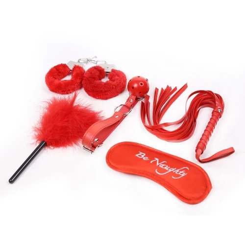 Fetish Fever - Bondage Set - 5 stuks - Rood