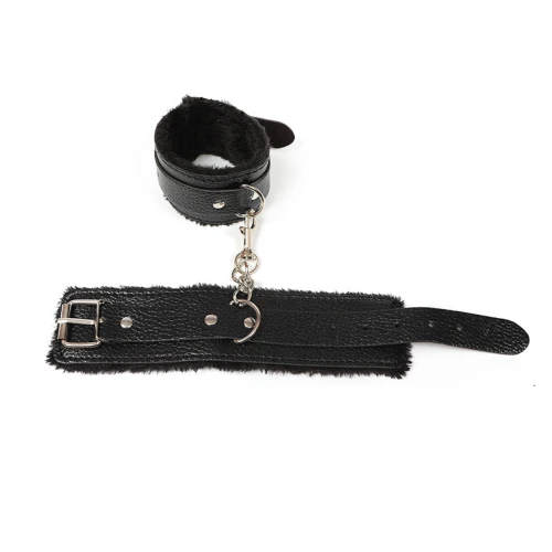 Fetish Fever - Bondage - Pluche handboeien - Zwart
