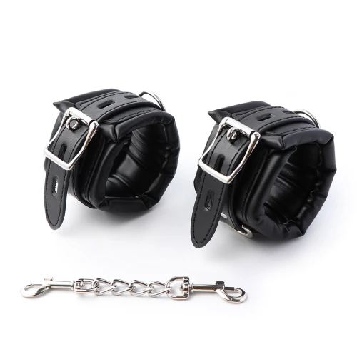 Fetish Fever - Bondage - Handboeien met ketting - Zwart