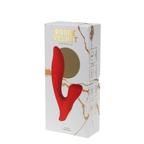 Rouge Velvet - G-Spot + Tikken USB Vibrator - Luxe Cadeauverpakking - Rood - Afbeelding 3