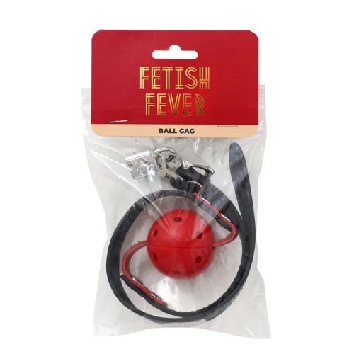 Fetish Fever - Bondage - Ball Gag - Verstelbaar - Rood - Afbeelding 2