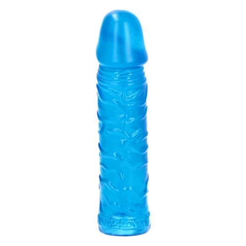 Dildo Gustavo - 18 cm - Made in Italy - Biobased - Ftalaten vrij - Transparant Blauw - Afbeelding 2