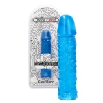 Dildo Gustavo - 18 cm - Made in Italy - Biobased - Ftalaten vrij - Transparant Blauw