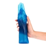 Fisting Mania - 28 cm - Made in Italy - Biobased - Ftalaten vrij - Transparant Blauw - Afbeelding 3