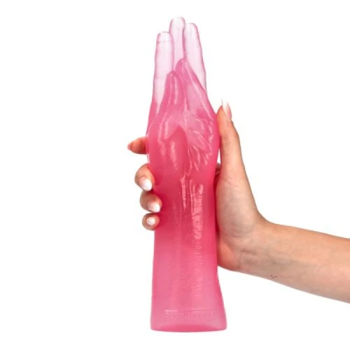 Fisting Mania - 28 cm - Made in Italy - Biobased - Ftalaten vrij - Transparant Roze - Afbeelding 3