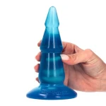 Plug Pine - 15,5 cm - Made in Italy - Biobased - Ftalaten vrij - Transparant Blauw - Afbeelding 3