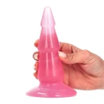 Plug Pine - 15,5 cm - Made in Italy - Biobased - Ftalaten vrij - Transparant Roze - Afbeelding 3