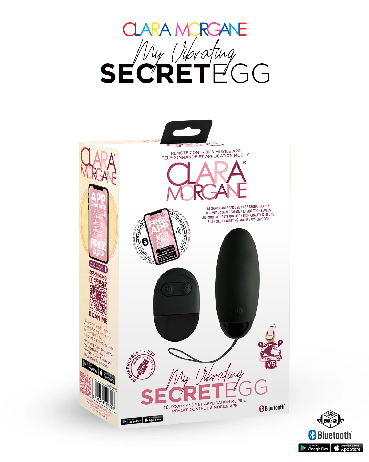 Mijn vibrerende geheim EGG Black - App-gestuurd 2 Mijn vibrerende geheim EGG Black - App-gestuurd - Afbeelding 2