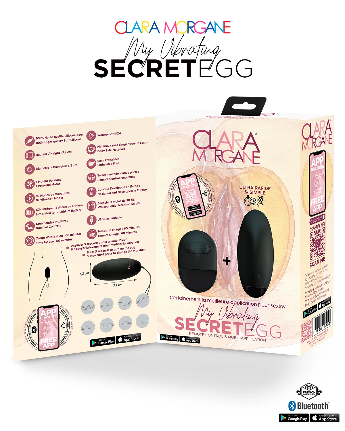 Mijn vibrerende geheim EGG Black - App-gestuurd 5 Mijn vibrerende geheim EGG Black - App-gestuurd - Afbeelding 5