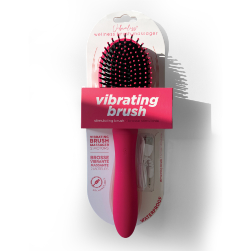 vibrating hairbrush vibraliss pink